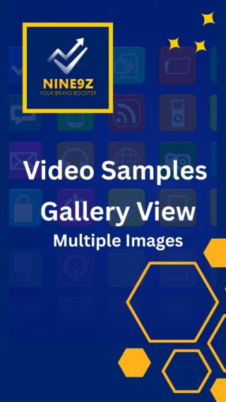 Screenshot of the Multiple images video format